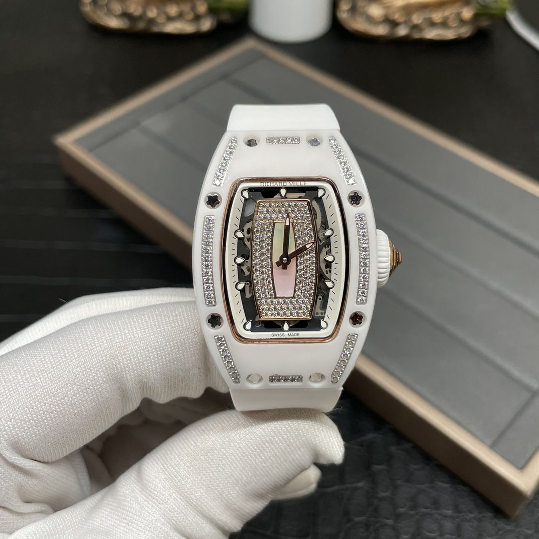 Richard Mille 理查德米勒Rm07-01 白陶瓷 圈口钻女款机械
