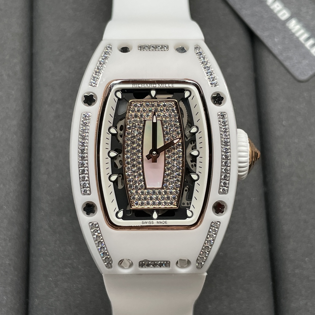 Richard Mille 理查德米勒Rm07-01 白陶瓷 圈口钻女款机械