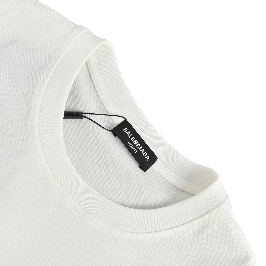 Balenciaga/巴黎世家 23ss 前后字母印花背心 无袖背心男女同款宽松上衣 巴黎世家经典印花款