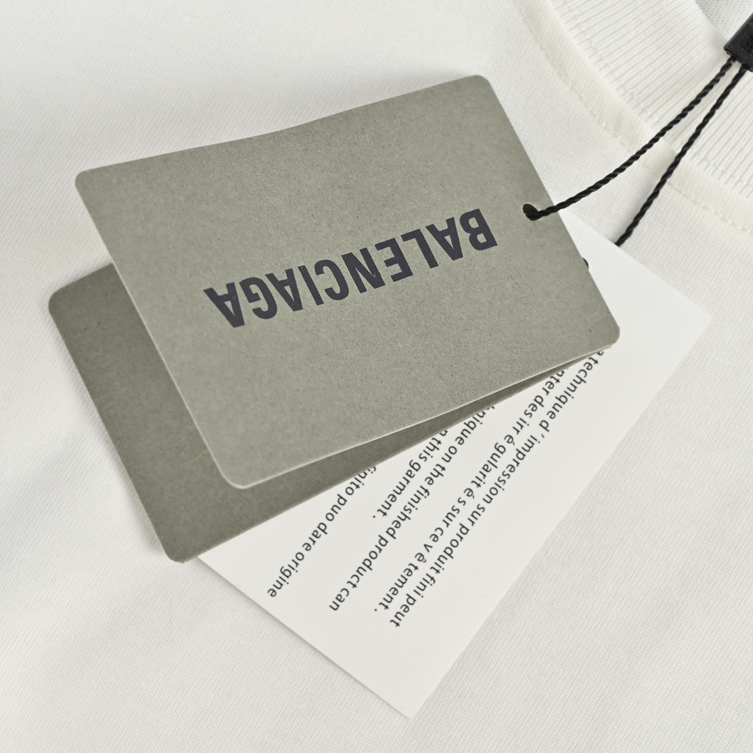 Balenciaga/巴黎世家 23ss 前后字母印花背心 无袖背心男女同款宽松上衣 巴黎世家经典印花款