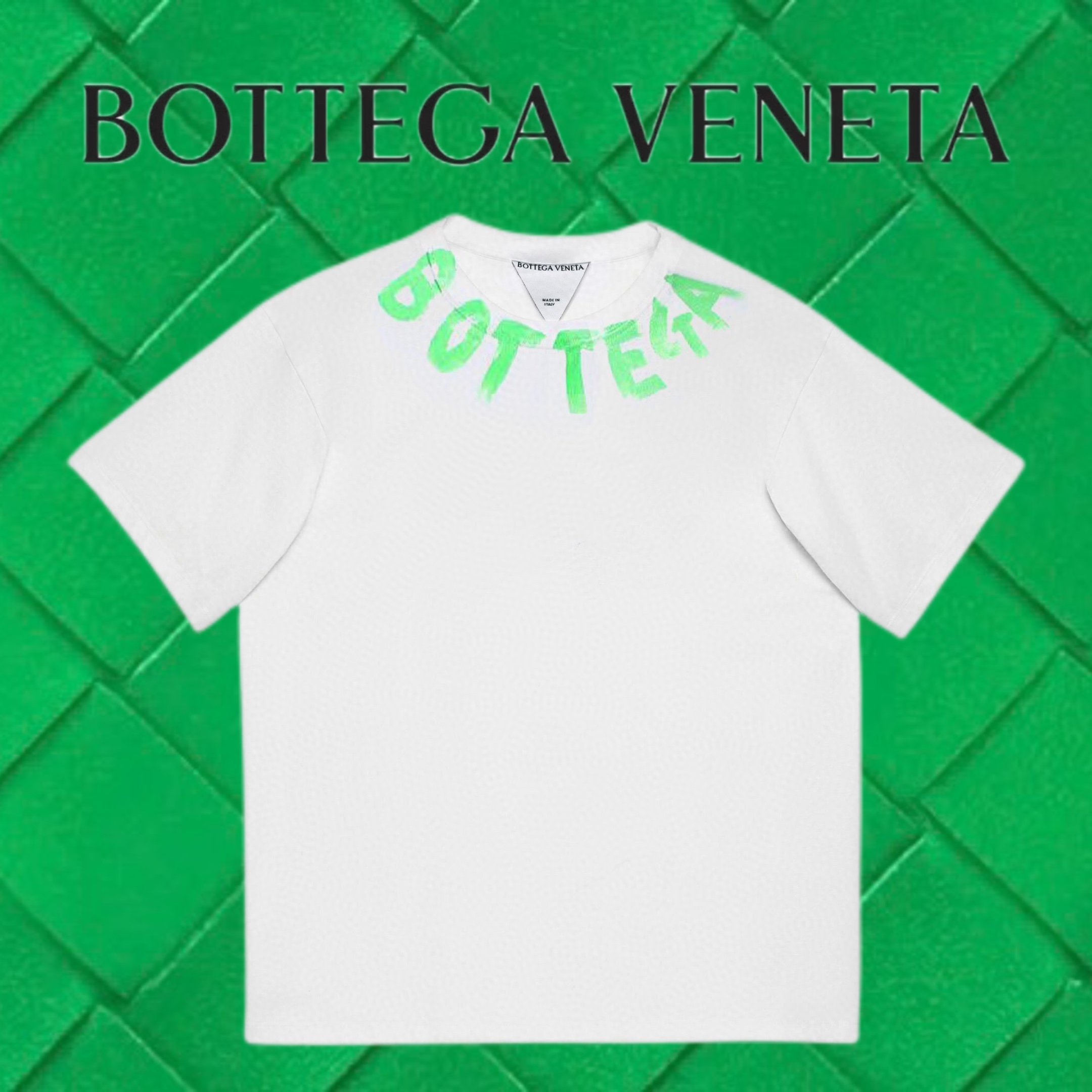 Bottega Veneta Abbigliamento T-Shirt Stampa Unisex Cotone pettinato Maniche corte