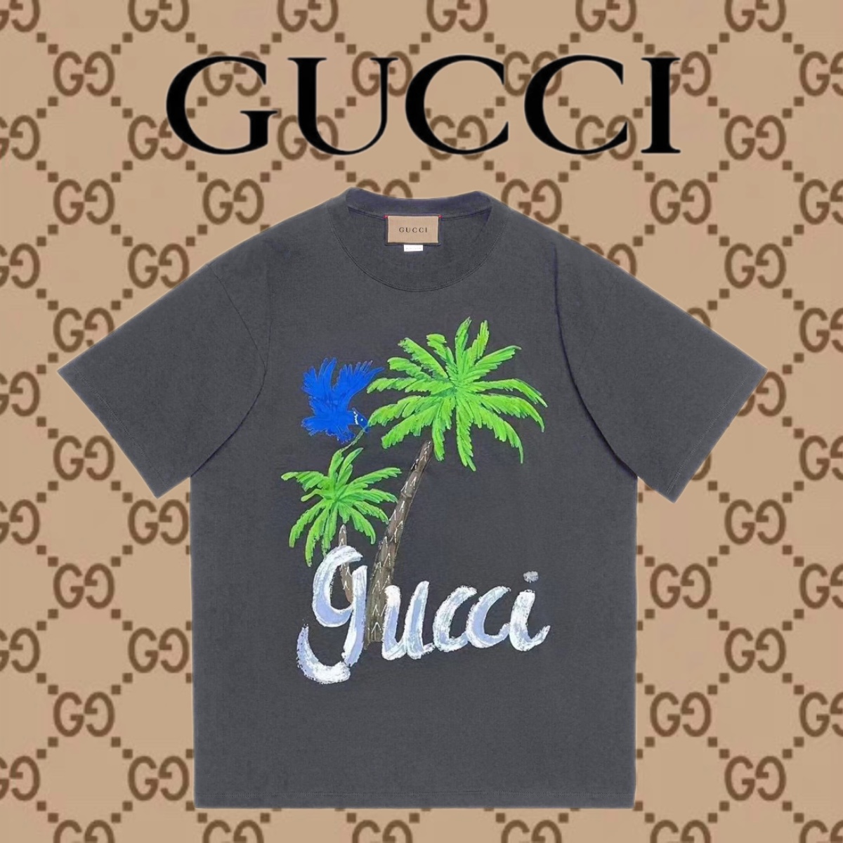 Designer di migliore qualità
 Gucci Acquistare
 Abbigliamento T-Shirt Stampa Unisex Cotone pettinato Maniche corte