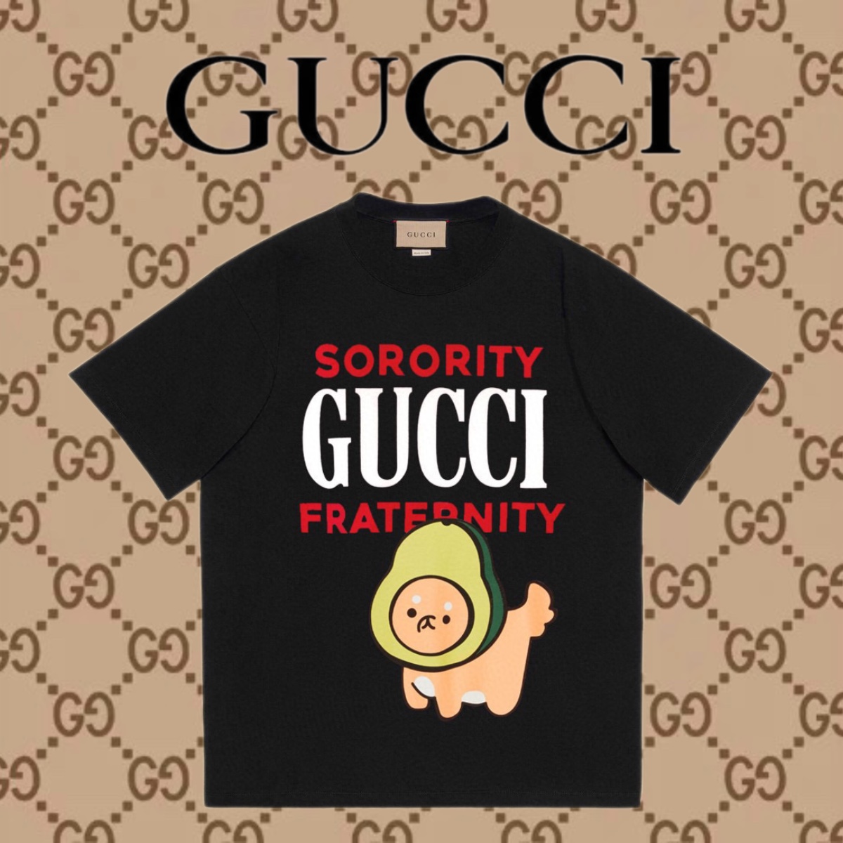 Gucci Abbigliamento T-Shirt Acquista 1: 1
 Stampa Unisex Cotone pettinato Maniche corte