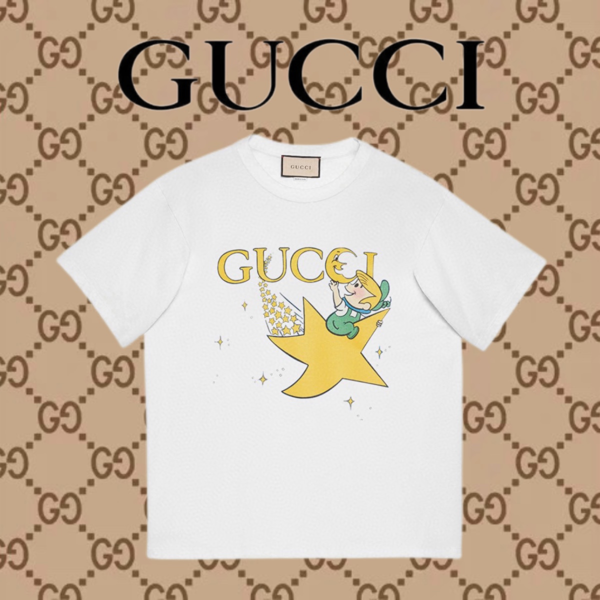 Gucci Abbigliamento T-Shirt Stampa Unisex Cotone pettinato Maniche corte