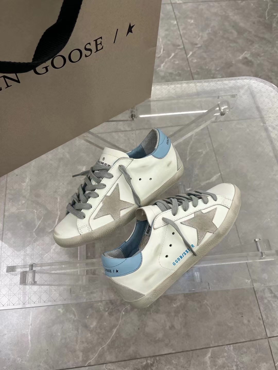 Golden Goose AAA
 Skateboard Shoes Single Layer Shoes Blue Gold Grey Red White Yellow Unisex Cowhide Frosted Fall/Winter Collection