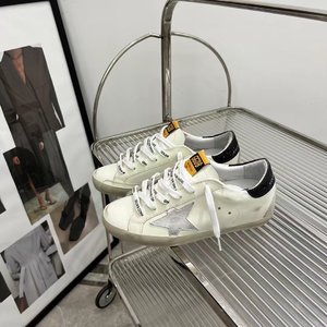 Golden Goose Skateboard Shoes Single Layer Black Gold Red White Yellow Unisex Cowhide Frosted Fall/Winter Collection