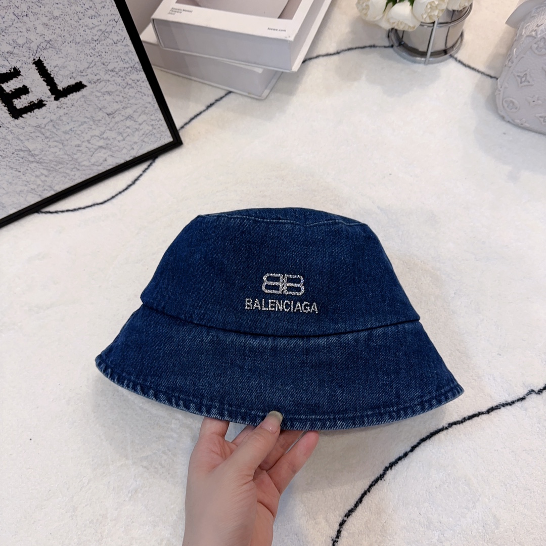 발렌시아가 데님 피셔맨 모자 상세 이미지 8