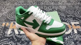 Off-White Fashion
 Shoes Sneakers Dark Green White Vintage Low Tops