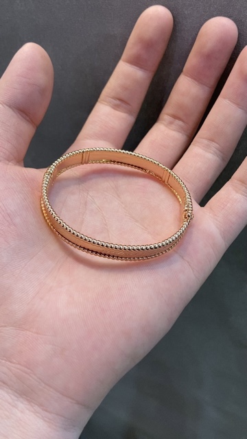Van Cleef & Arpels vca 签名款手镯 玫金色