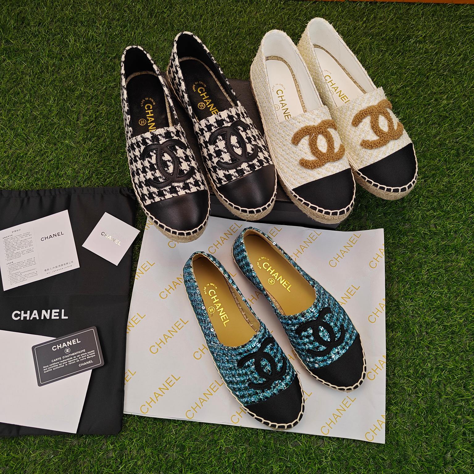 2023 principios de la primavera nueva serie chanel pescador zapatos de pescador, esquema de color de