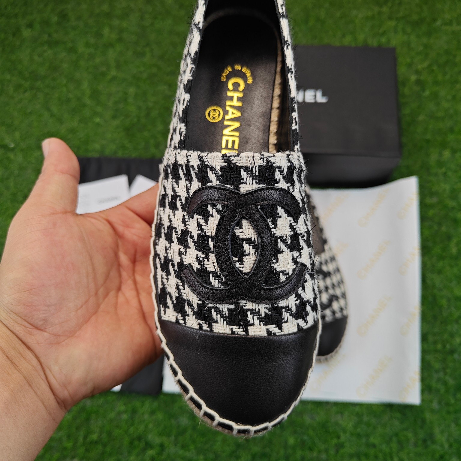 2023 principios de la primavera nueva serie chanel pescador zapatos de pescador, esquema de color de