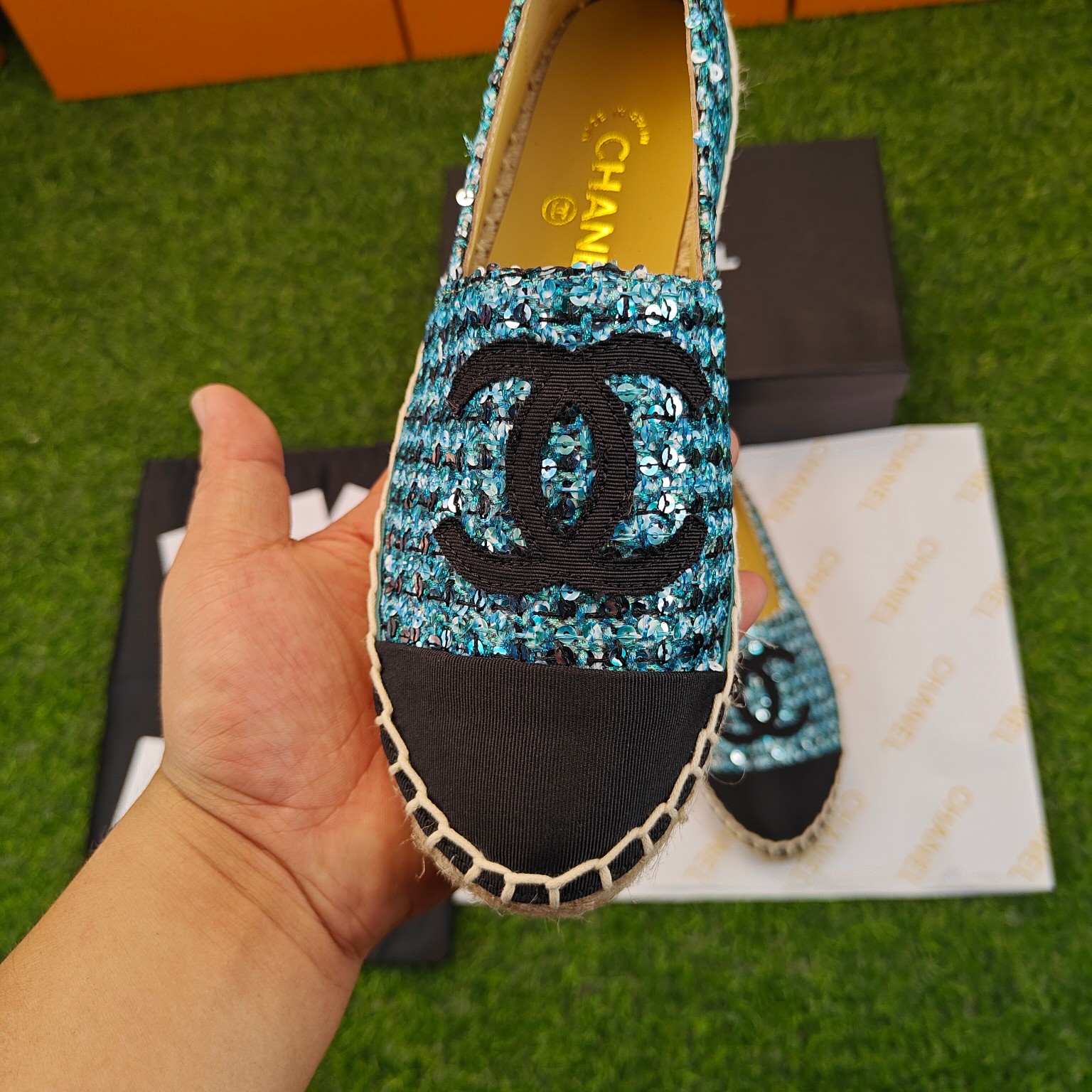 1902023 A principios de la primavera nueva serie Chanel pescador zapatos de pescador, color a juego 