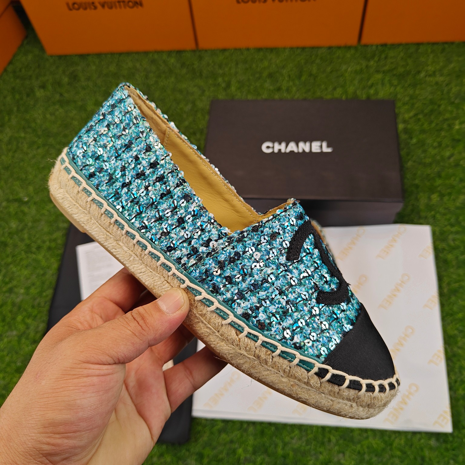 1902023 A principios de la primavera nueva serie Chanel pescador zapatos de pescador, color a juego 