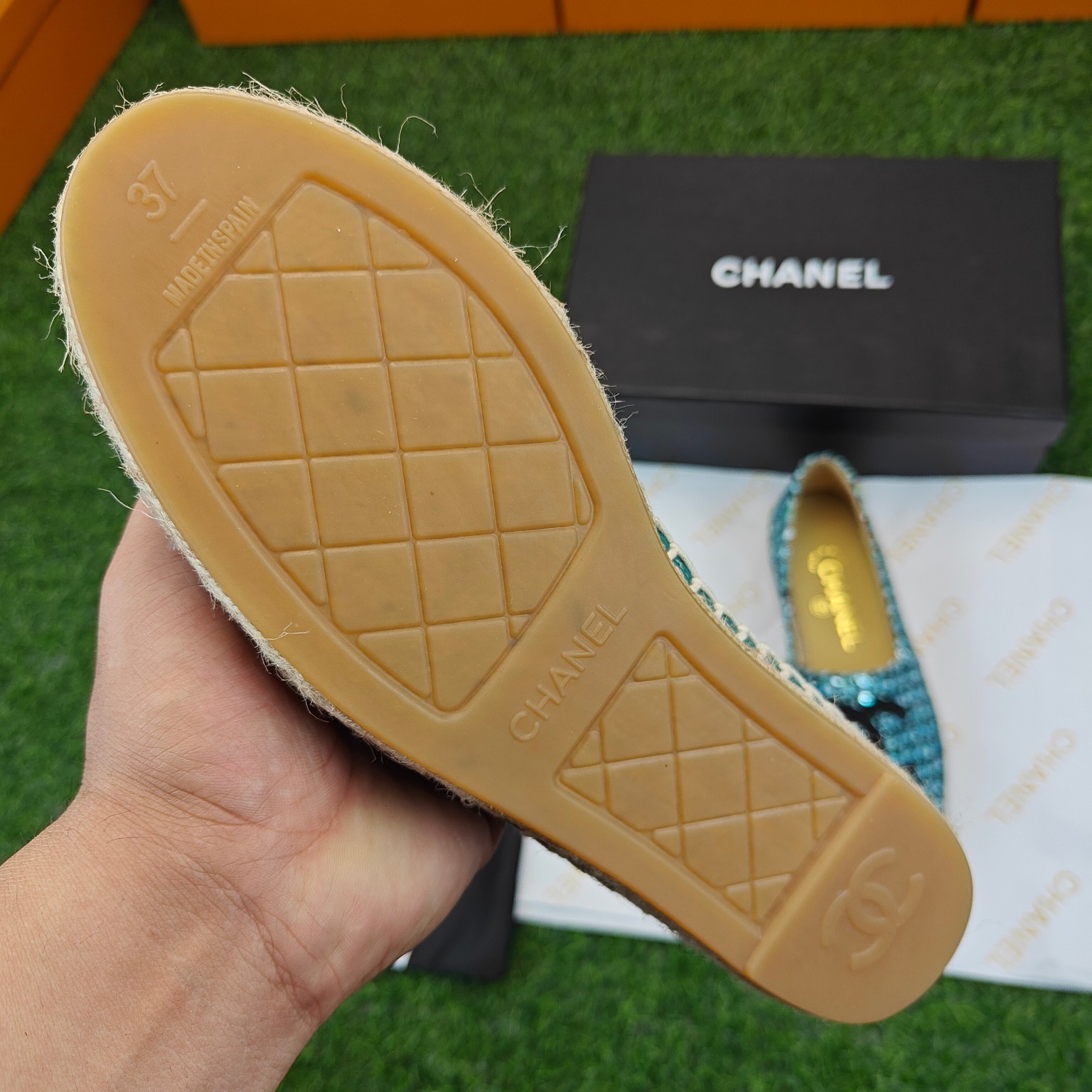 1902023 A principios de la primavera nueva serie Chanel pescador zapatos de pescador, color a juego 
