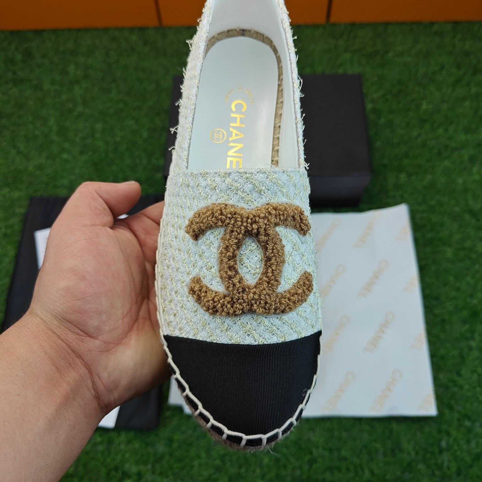 2023 principios de la primavera nueva serie chanel pescador zapatos de pescador, esquema de color de
