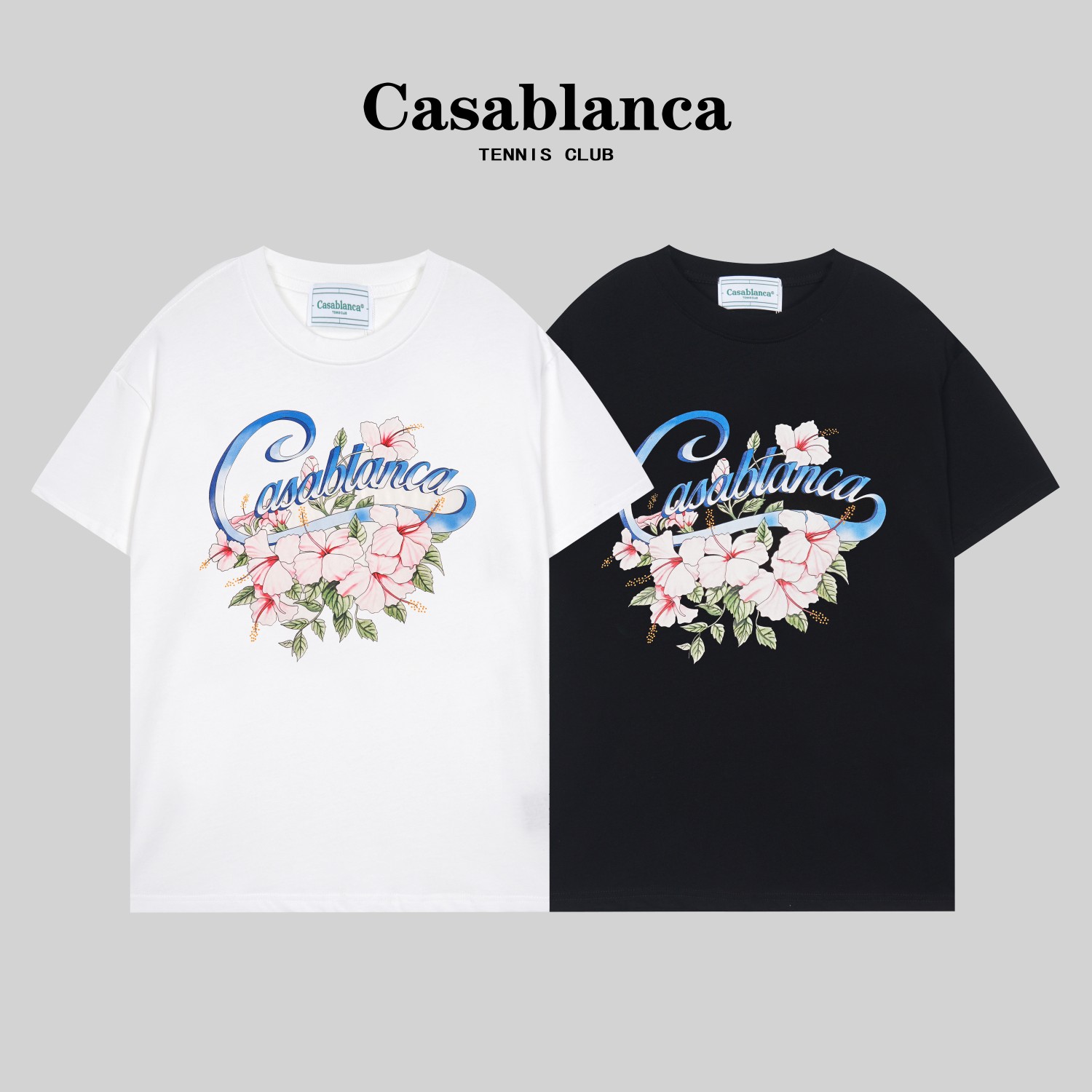 G1042 Camiseta de alta calidad de doble hilo # Casablanca*Nueva camiseta de verano 2023 de Casablanca, confec…