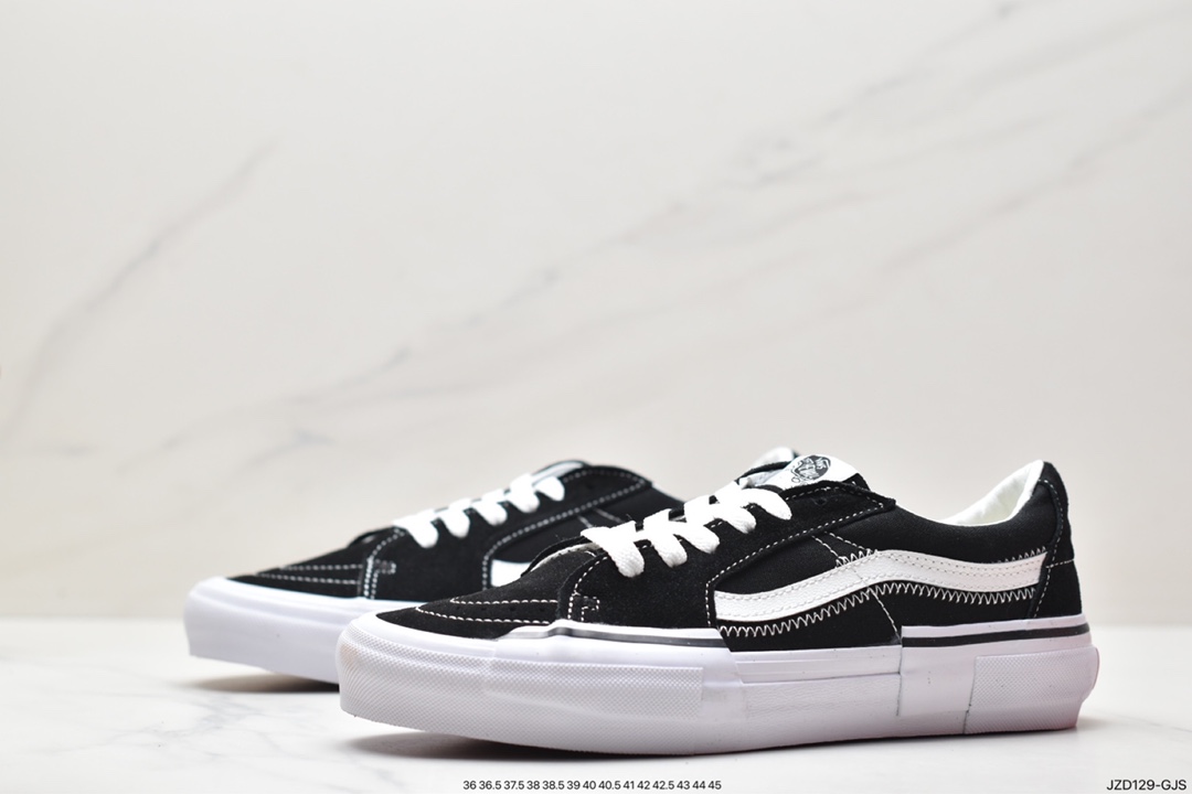 Vans Old Skool Platform Black Warrior Vans official lightweight, wear-resistant, comfortable, thick-soled casual canvas shoes