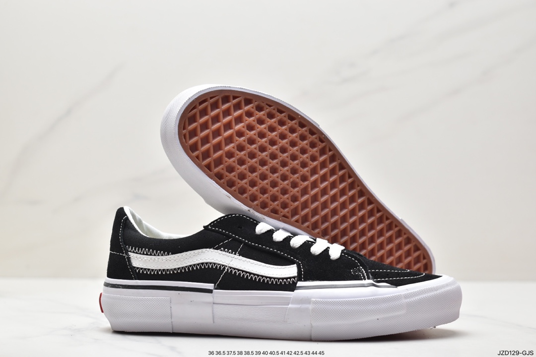 Vans Old Skool Platform Black Warrior Vans official lightweight, wear-resistant, comfortable, thick-soled casual canvas shoes