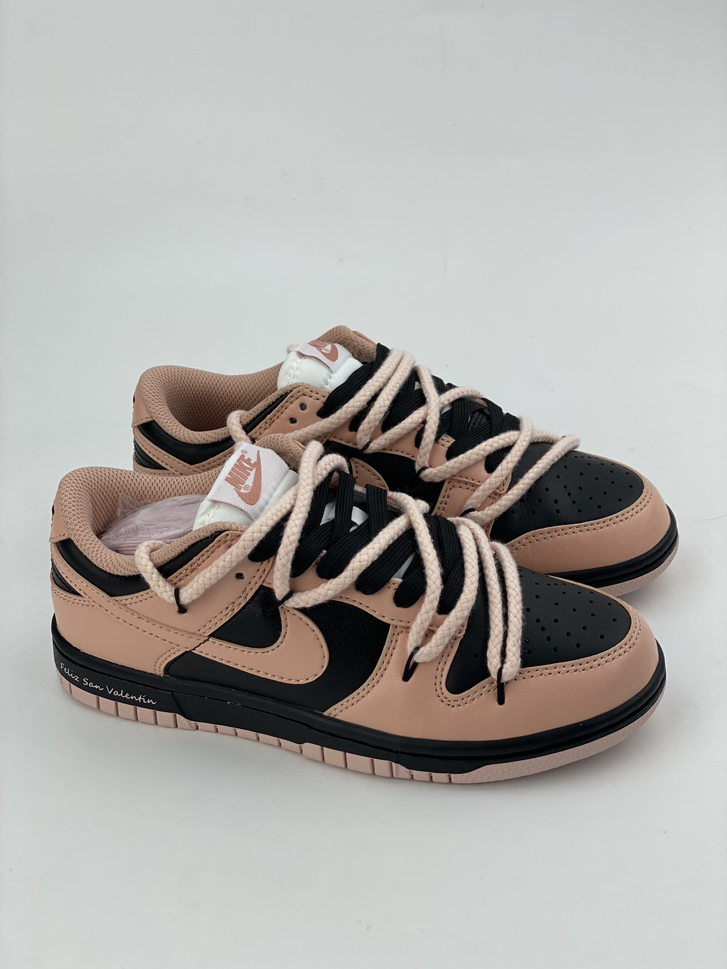 Nike SB Dunk Low 蒸汽木偶 午夜黑粉 解构抽绳鞋带 DD1503-601