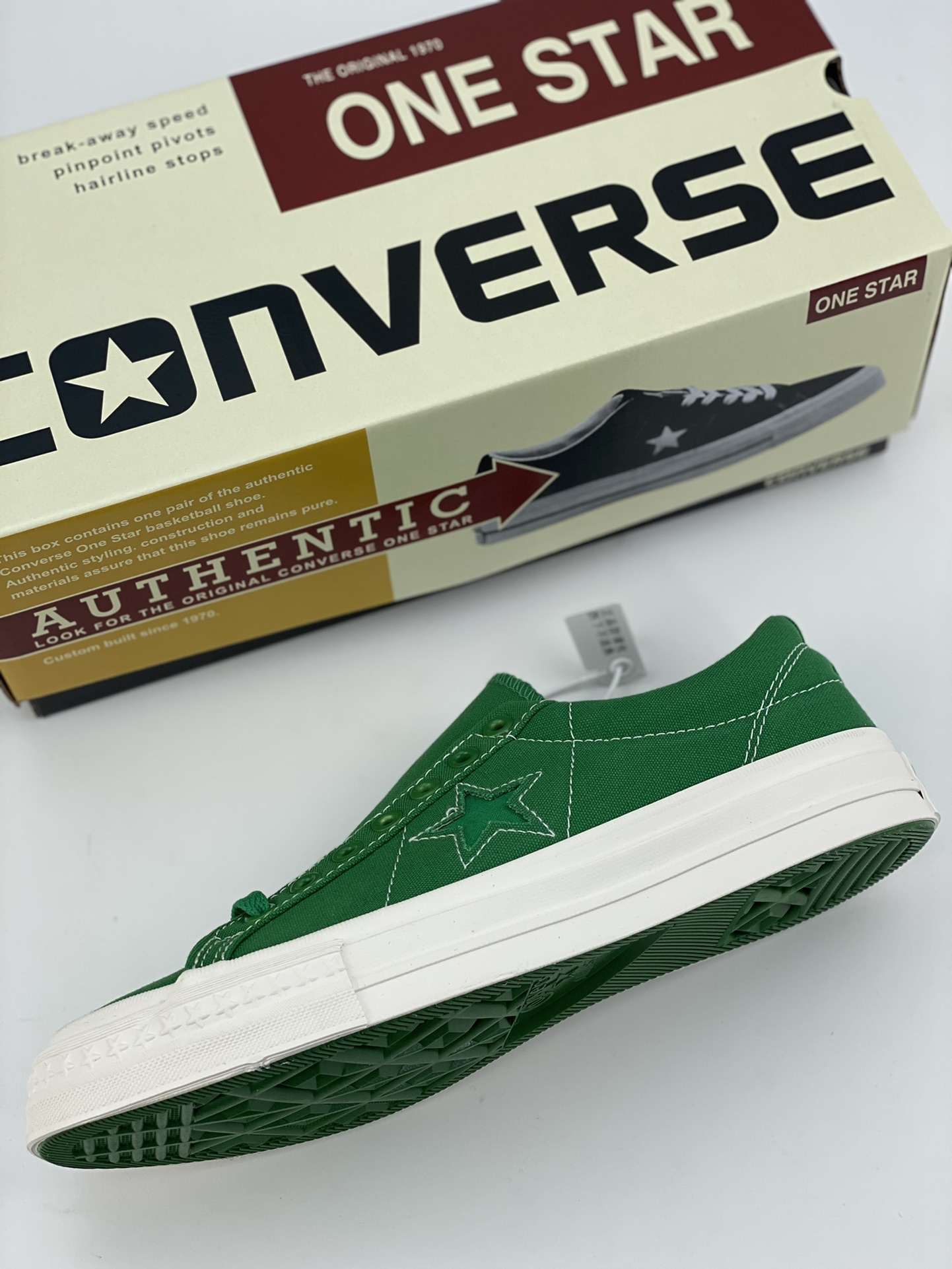 NISSAN TIMELINE CONVERSE ONE STAR J VTG CANVAS Japanese trendy retro classic 23SS green canvas shoes