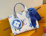 Louis Vuitton LV Onthego Bags Handbags Blue Canvas M22976