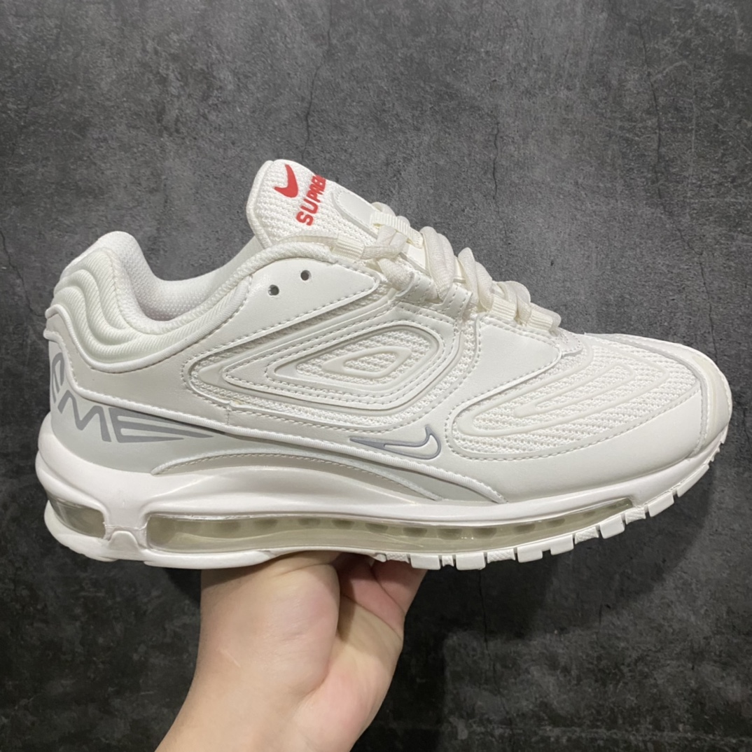 [Pure original] Supreme x Nike Air Max 98 TL joint full-length air cushion retro bullet running shoes DR1033-100