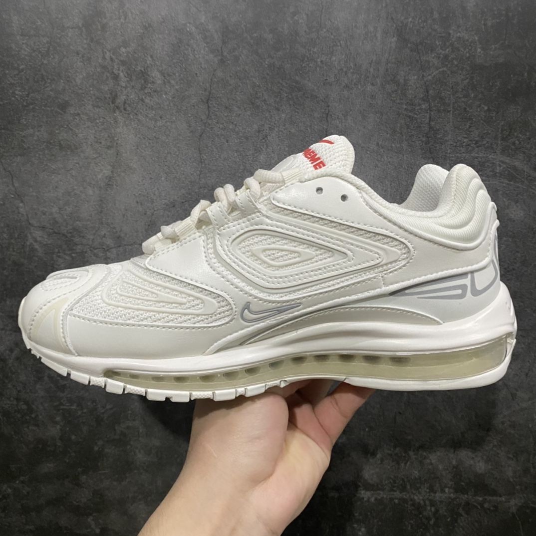 [Pure original] Supreme x Nike Air Max 98 TL joint full-length air cushion retro bullet running shoes DR1033-100