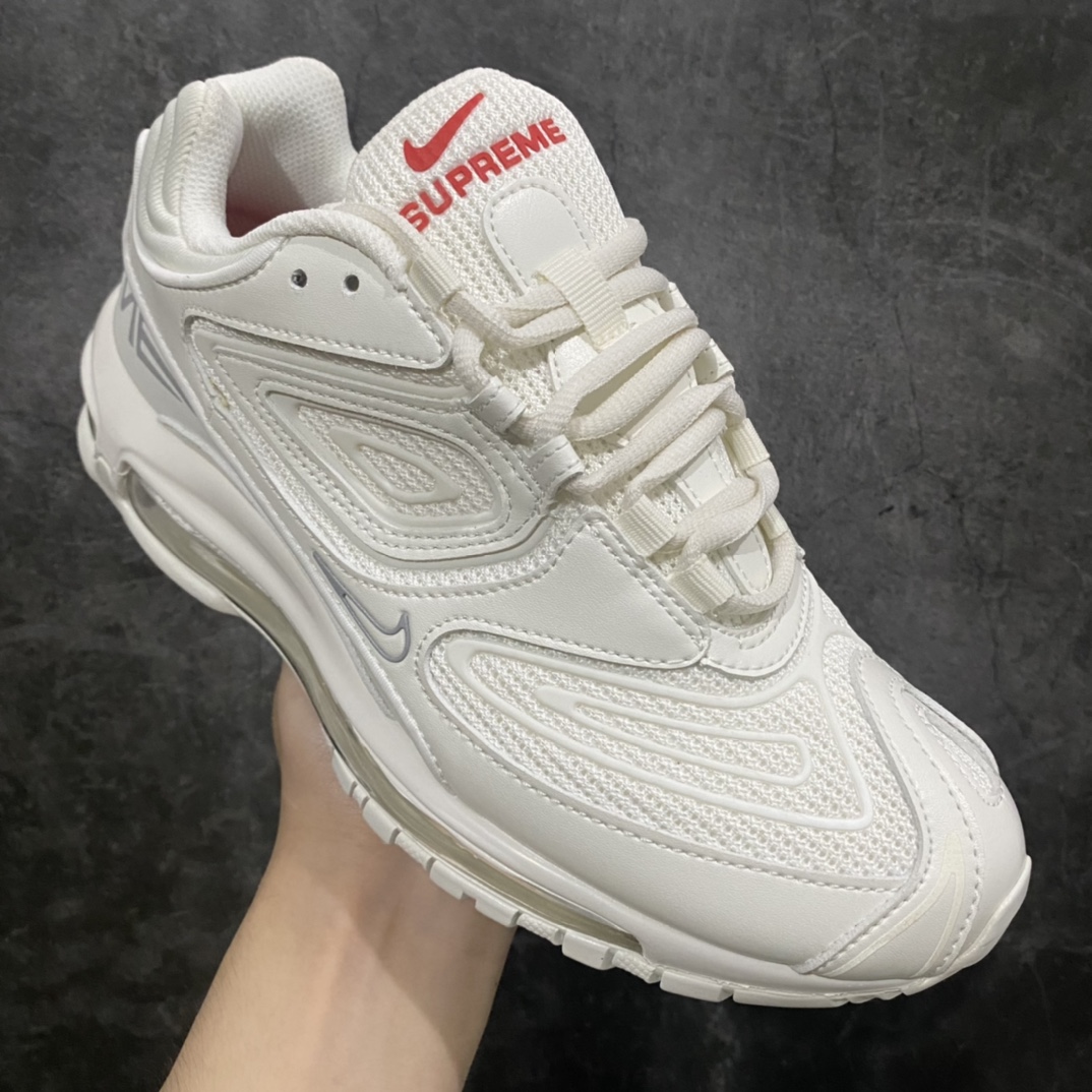 [Pure original] Supreme x Nike Air Max 98 TL joint full-length air cushion retro bullet running shoes DR1033-100