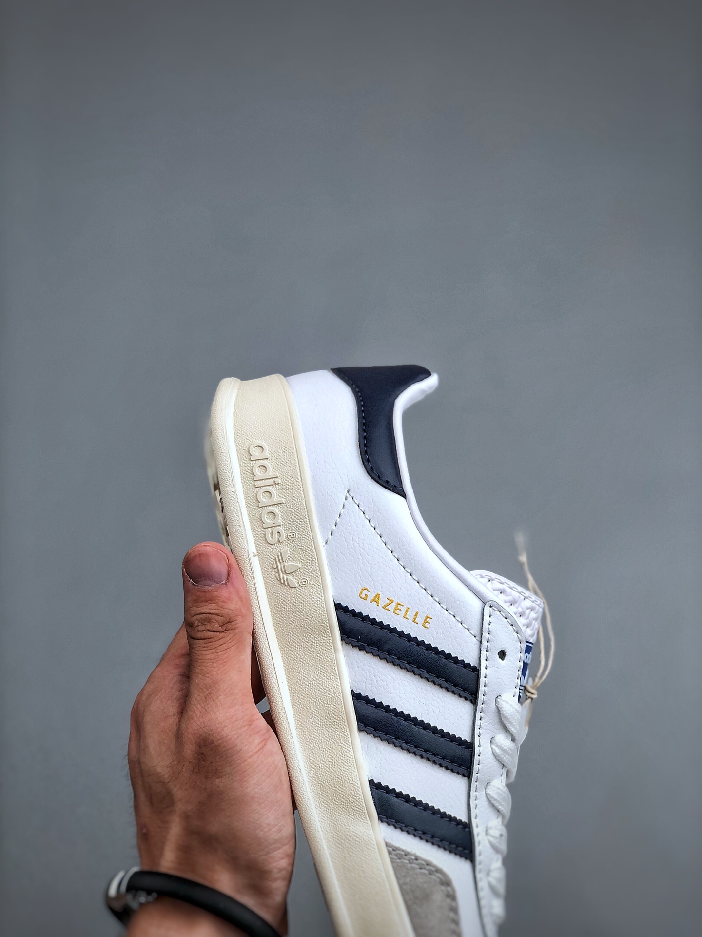 板鞋, 休闲板鞋, FV1242, Adidas Originals Gazelle Indoor, Adidas Originals Gazelle, adidas Originals - 阿迪达斯 Adidas Originals Gazelle 轻便舒适 休闲板鞋 男女同款 白黑灰拼接 FV1242