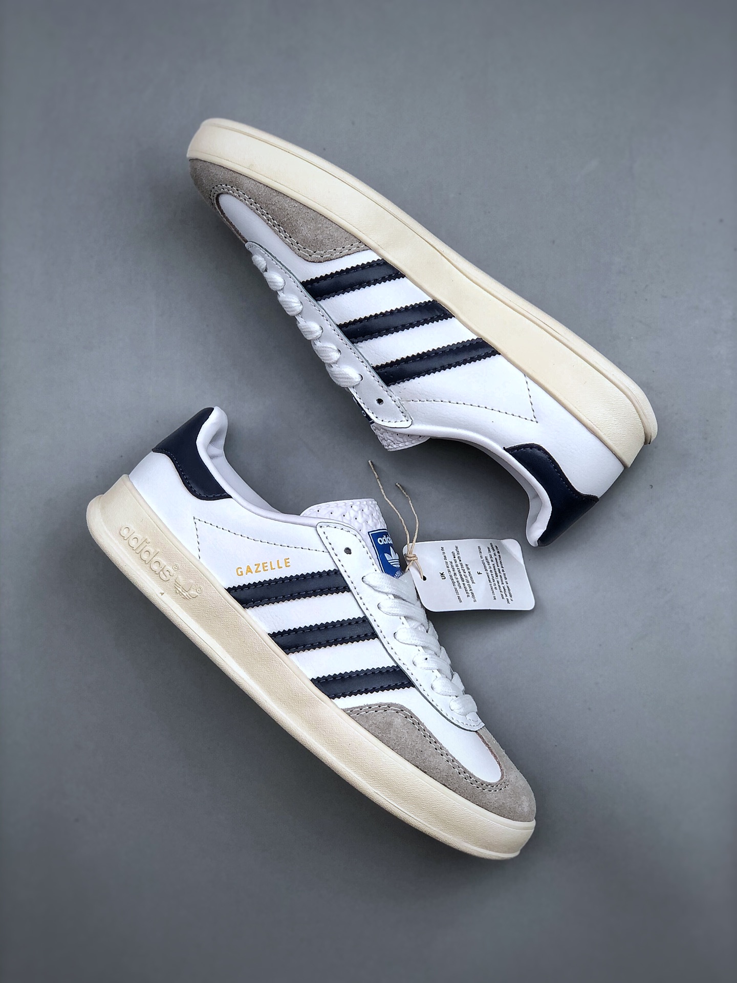 板鞋, 休闲板鞋, FV1242, Adidas Originals Gazelle Indoor, Adidas Originals Gazelle, adidas Originals - 阿迪达斯 Adidas Originals Gazelle 轻便舒适 休闲板鞋 男女同款 白黑灰拼接 FV1242