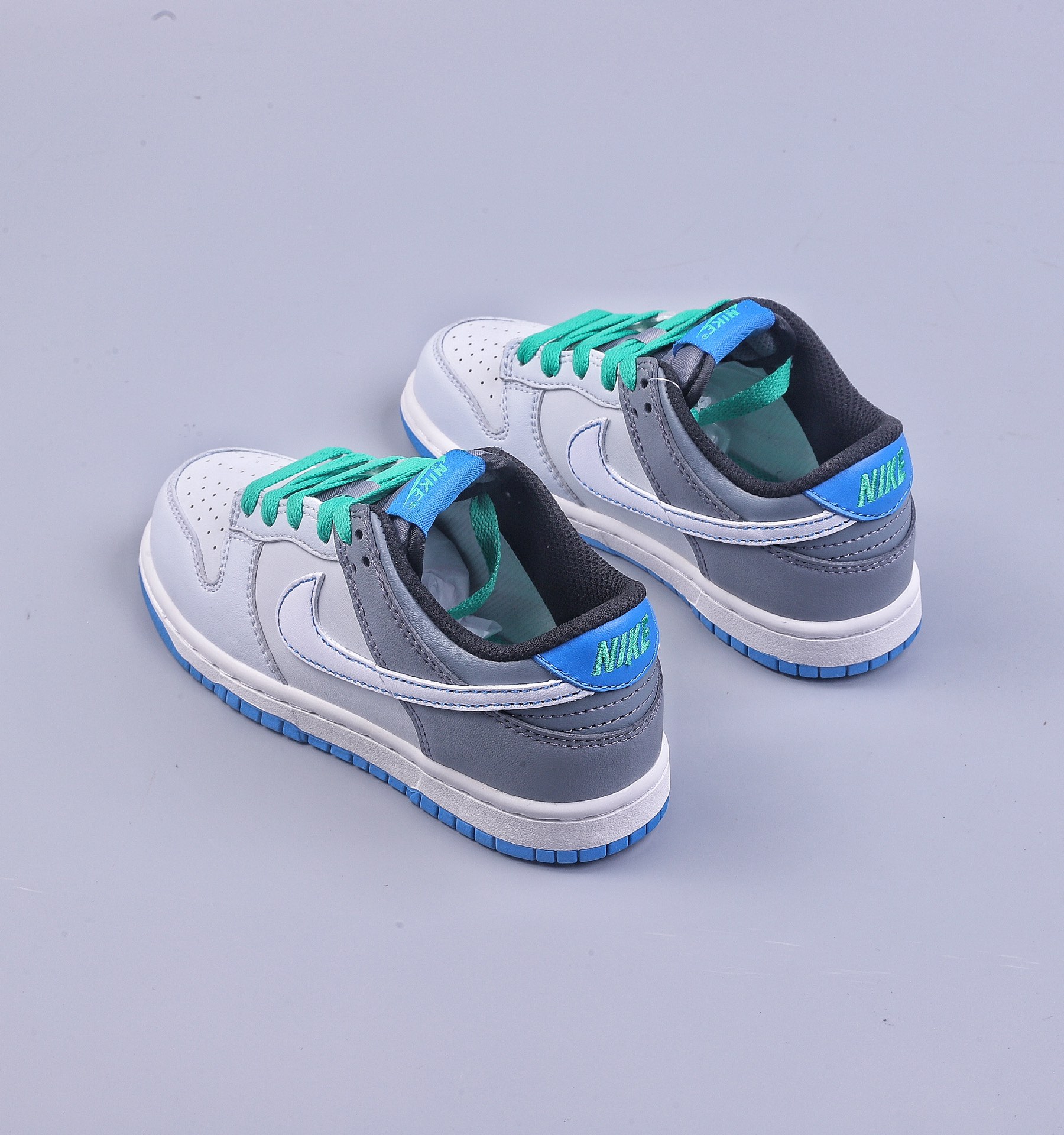 C Children's Shoes Nike Dunk Low Gray White Green DH9756-004