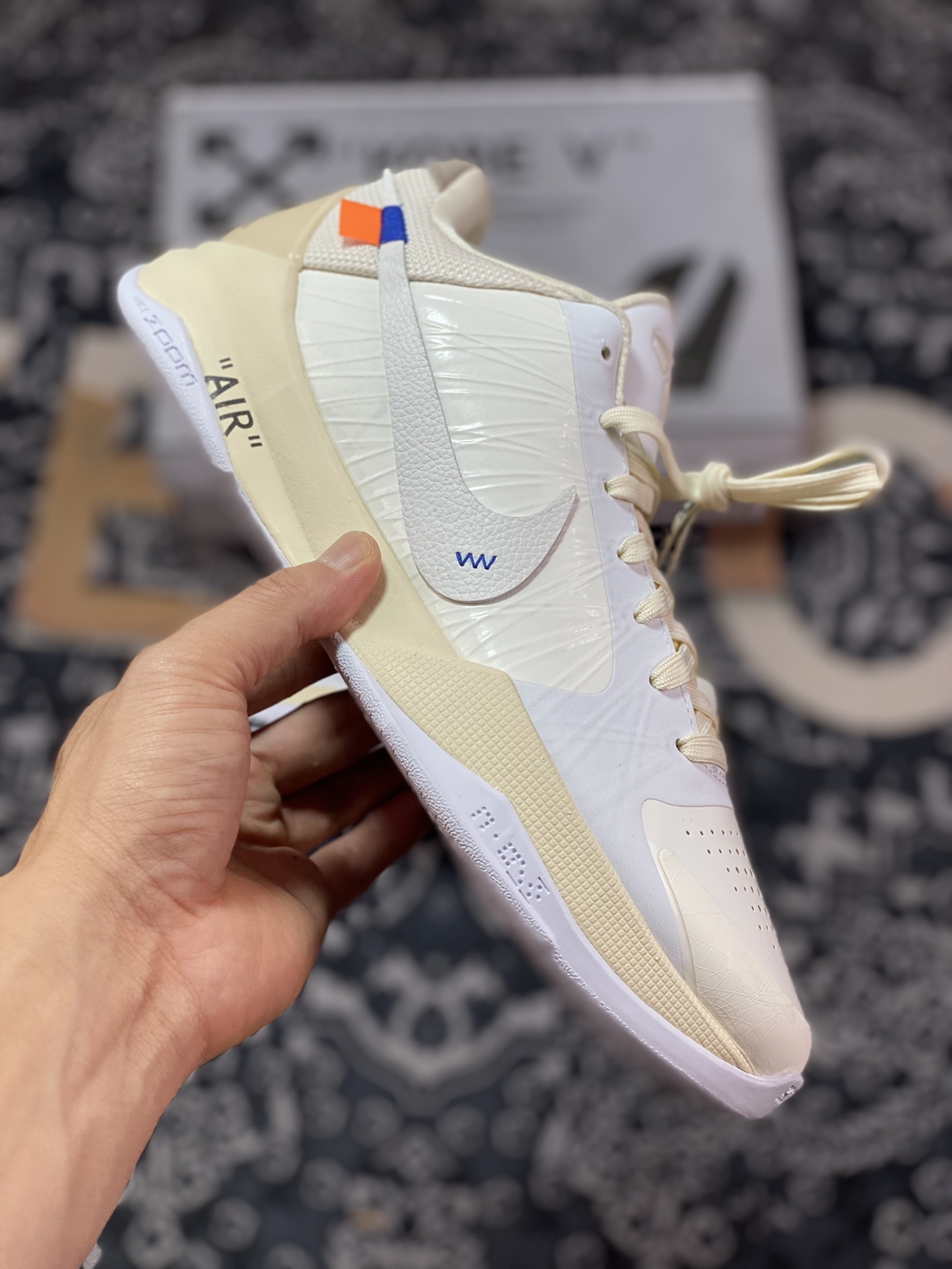 Purely original and passed inspection/unable to identify the highest version on the market Off-White x Nike Zoom Kobe 5 jointly branded Kobe fifth generation DB4796-101