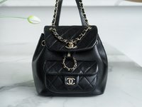 Designer Wholesale Replica
 Chanel Duma Designer
 Bags Backpack Black Cowhide