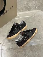 Golden Goose Skateboard Shoes Single Layer Designer High Replica
 Black Gold Red White Yellow Unisex Cowhide Frosted Fall/Winter Collection