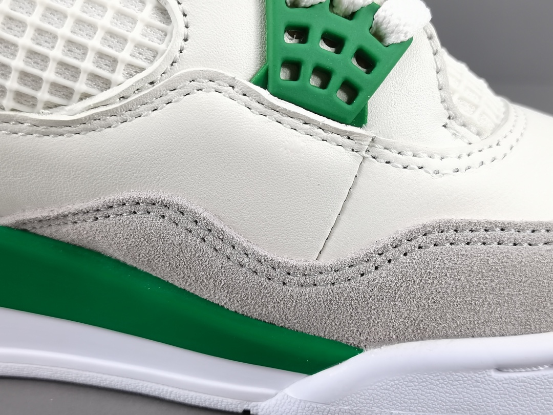 X版顶级AJ4绿白NikeSBxJordanAirJordan4“PineGreen联名款中帮潮流复古篮