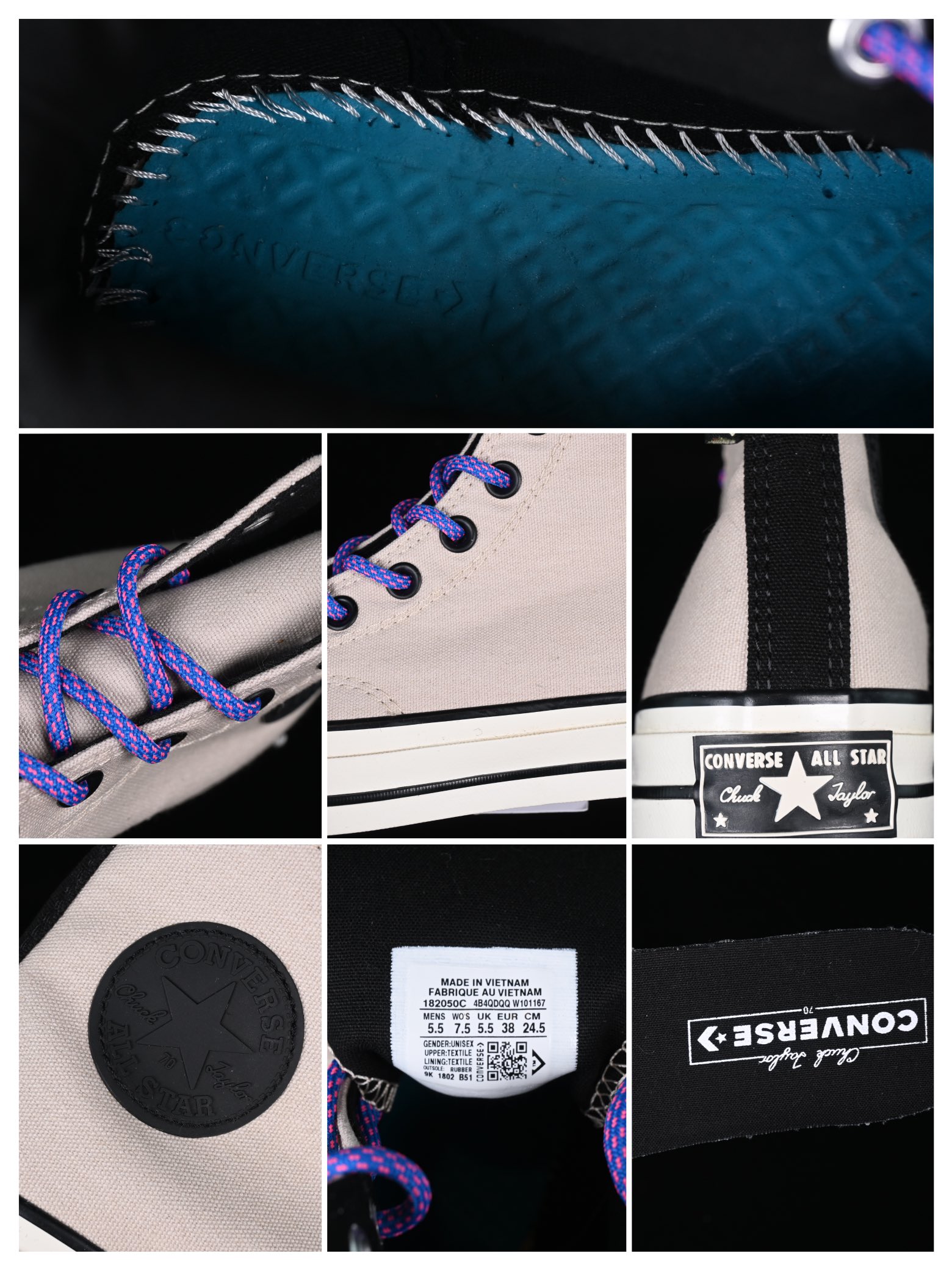 💰160纯原
Converse 1970s 极简主义 高帮休闲板鞋 182050C
#鞋款采用了灰色帆布鞋面 辅以黑色匡威的鞋侧徽标Logo 搭上彩色尼龙鞋带 质感不俗 为我们带来了一双干净 纯粹的全新设计
尺码:35 36 36.5 37 37.5 38 39 39.5 40 41 41.5 42 42.5 43 44 M.C3