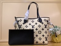 High-End Designer
 Louis Vuitton LV Neverfull Handbags Tote Bags Weave Cotton Raffia Summer Collection m22838