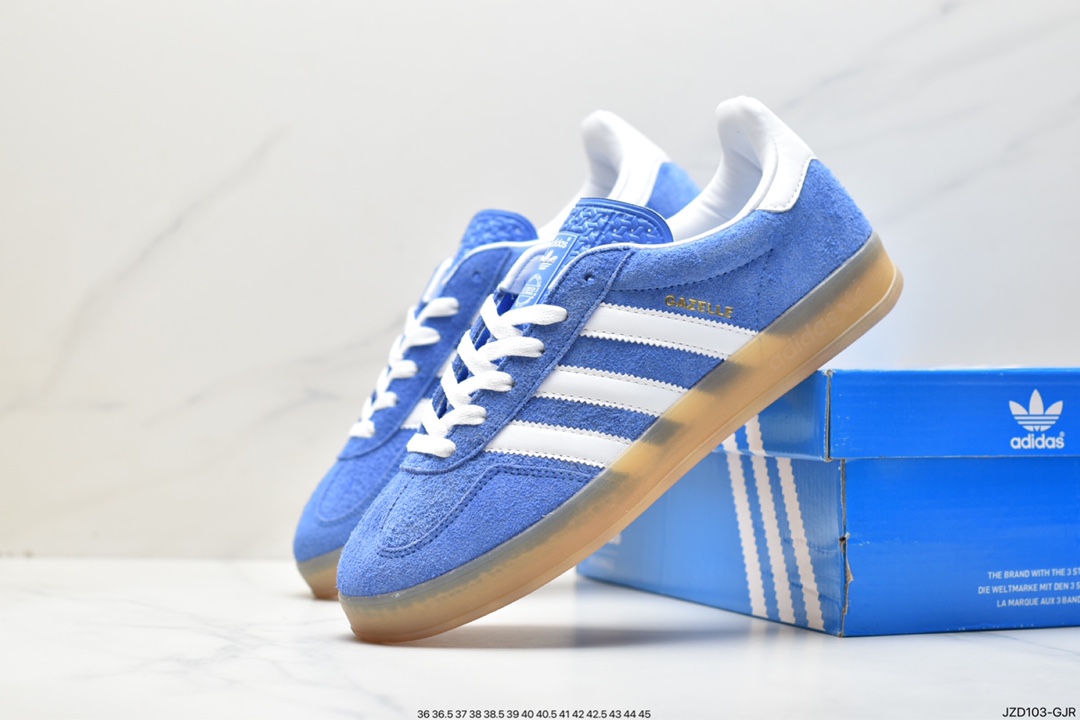 Adidas Originals Gazelle Indoor clover retro non-slip wear-resistant low-cut sneakers HQ8717