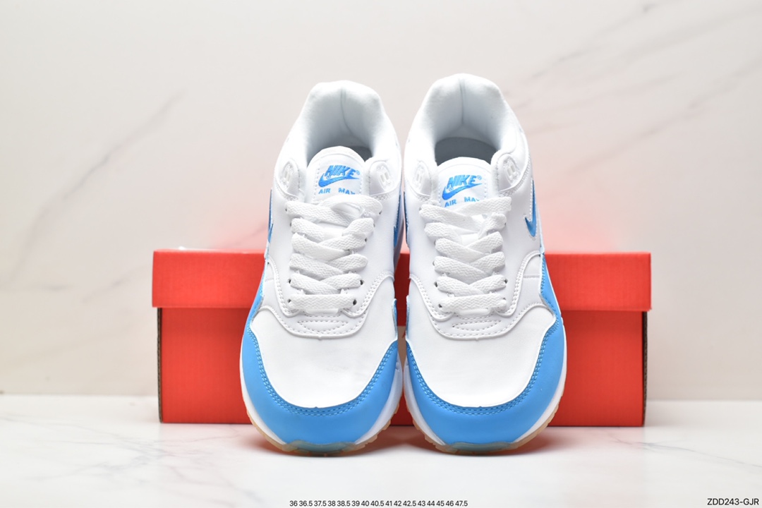 Upgraded original last paper version development version #rebound PU mold embedded window air cushion device Nike Air Max 1 first generation retro air cushion versatile casual sports jogging shoes 918354-102