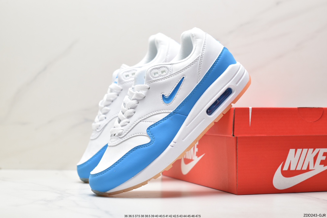 Upgraded original last paper version development version #rebound PU mold embedded window air cushion device Nike Air Max 1 first generation retro air cushion versatile casual sports jogging shoes 918354-102