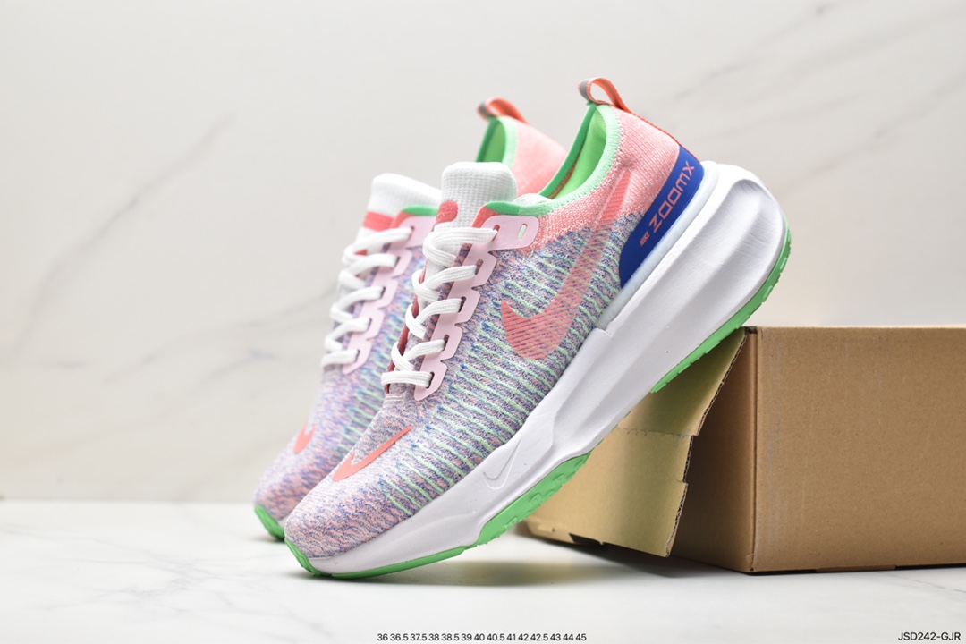 200 耐克Nike ZoomX Invincible Run Flyknit 3"Peacock Blue/Orange"不可战胜3代系列轻量飞织低帮休闲运动慢跑鞋 DR2660-002