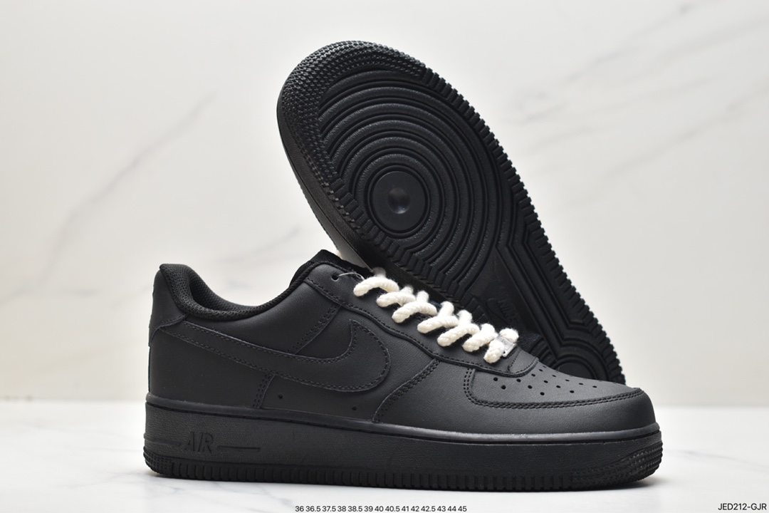 Nike Air Force 1 '07 ”All Black” Air Force 1 low-top casual sports sneakers 315122-001