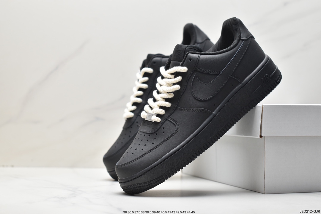 Nike Air Force 1 '07 ”All Black” Air Force 1 low-top casual sports sneakers 315122-001