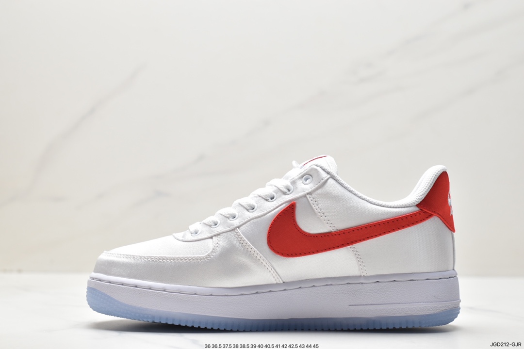 Nike Air Force 1 '07 off-white red suede Air Force 1 low-top casual sneakers DX6541-100