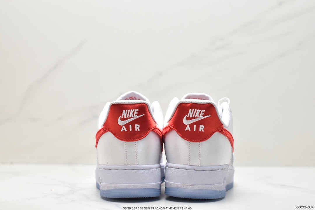 Nike Air Force 1 '07 off-white red suede Air Force 1 low-top casual sneakers DX6541-100