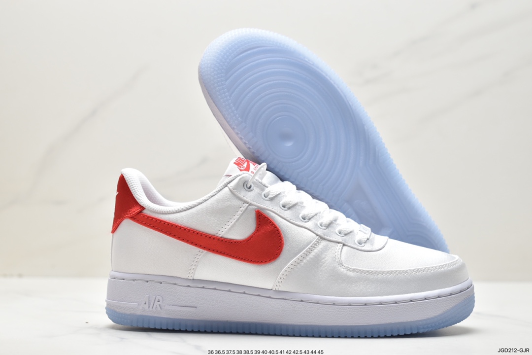 Nike Air Force 1 '07 off-white red suede Air Force 1 low-top casual sneakers DX6541-100