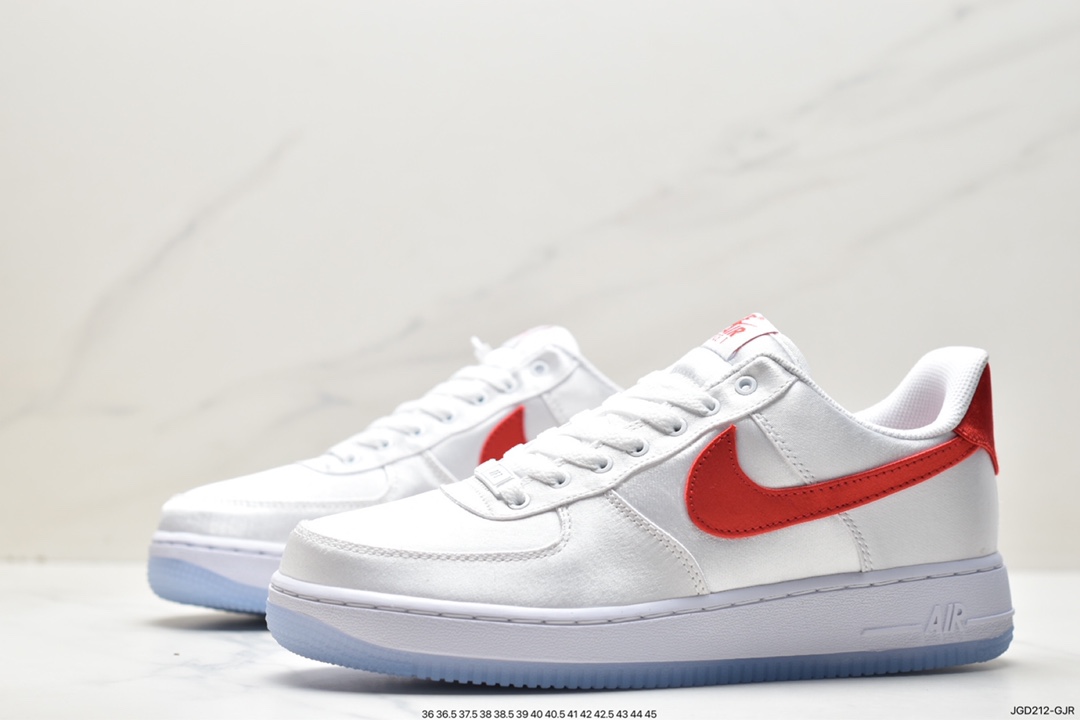 Nike Air Force 1 '07 off-white red suede Air Force 1 low-top casual sneakers DX6541-100