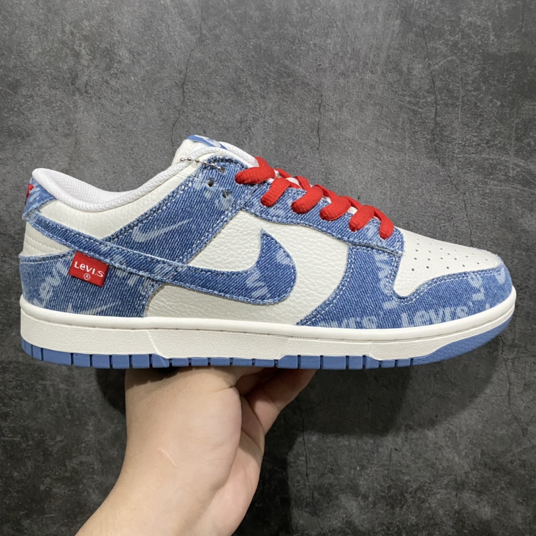 [Customized model] Nike SB Dunk Low Levi's joint denim white and blue LE0021-002