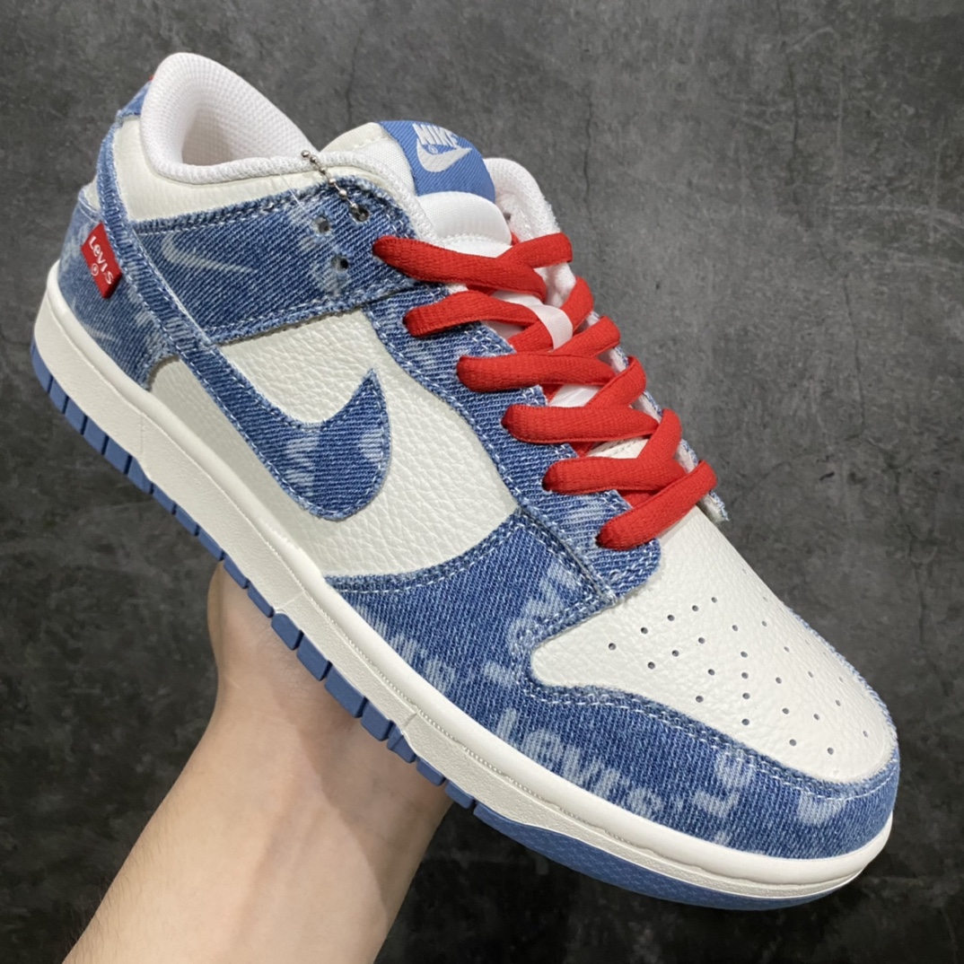 [Customized model] Nike SB Dunk Low Levi's joint denim white and blue LE0021-002