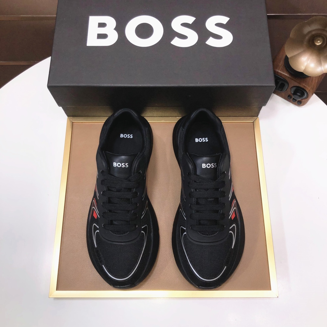 lote de fábrica [BOSS] la versión más alta de los zapatos de los hombres del mercado, la bienvenida